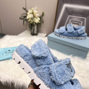Alternative view of Prada Terrycloth Sandals Blue For Women 0.8in/20mm PRD 1X737M_H39_F0076_F_D020