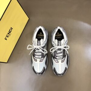 Alternative view of Fendi FD Faster Trainers Sneakers Grey For Men