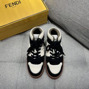 Alternative view of Fendi FD Fendi Match Lace-Up Hight-Tops Sneakers Black For Men 8E8358AHH2F1FZB