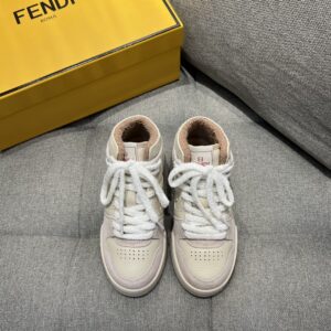 Alternative view of Fendi FD Fendi Match Lace-Up High-Tops Sneakers Pink For Men