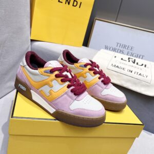 Alternative view of Fendi FD Match Low Tops Sneakers Pink For Men