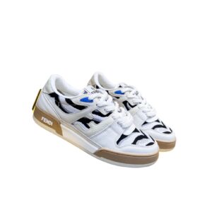 Fendi FD Match Low Tops Sneakers Black And White For Men