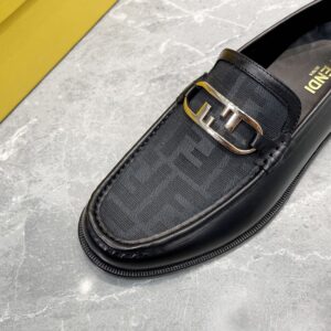 Alternative view of Fendi FD O’Lock Loafers Black For Men