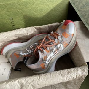 Alternative view of Gucci Run Men's Sneaker Gray Orange For Men 680900 UF310 1270