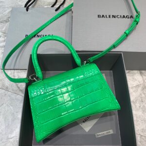 Alternative view of Balenciaga Hourglass Small Handbag In Green, For Women, Women's Bags 9in/23cm