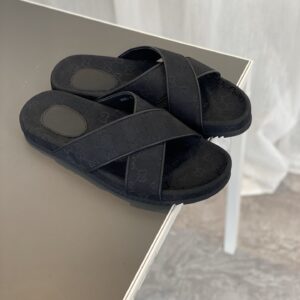 Alternative view of Gucci Men’s GG Crisscross Slide Sandals Black For Men 429362