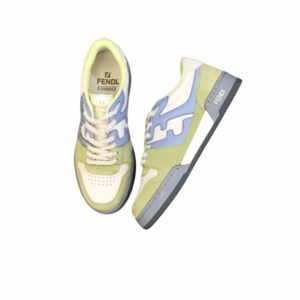 Fendi FD Match Low Tops Sneakers Light Green For Men