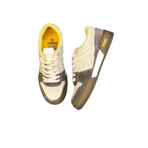 Fendi FD Match Low Tops Sneakers Grey For Men 7E1493AHH2F1FHU