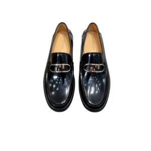 Fendi FD O’Lock Loafers Black For Men 7D1557AK1TF0ABB