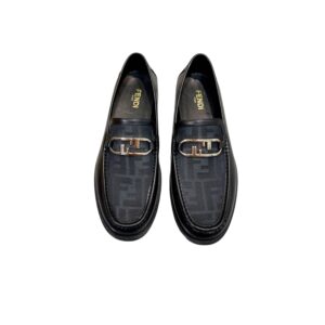 Fendi FD O’Lock Loafers Black For Men
