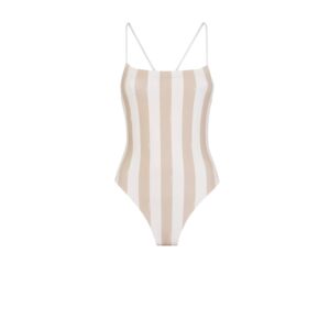 Fendi Reversible Swimsuit Beige For Women FXBA27AQBYF1P2V