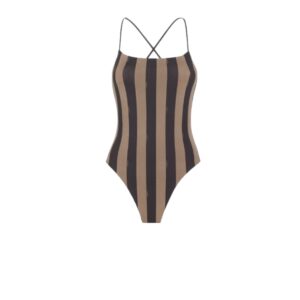 Fendi Reversible Swimsuit Brown For Women FXBA27AQBYF13IZ