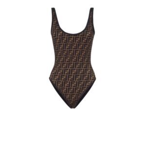 Fendi Reversible Swimsuit Brown For Women FXB922ADHBF0GME