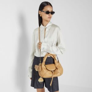 Alternative view of Fendi Spy Small Top Handle Bag 12.6in/ 32cm Beige Gold Hardware For Women 8BR838AYCTF1I73