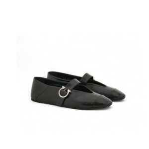 Ferragamo Gancini Ballet Flat Black For Women 01J947 783678