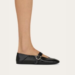 Alternative view of Ferragamo Gancini Ballet Flat Black For Women 01J947 783678