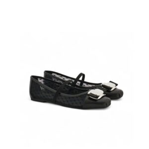Ferragamo Vara Ballet Flats Black For Women 01J853 781914
