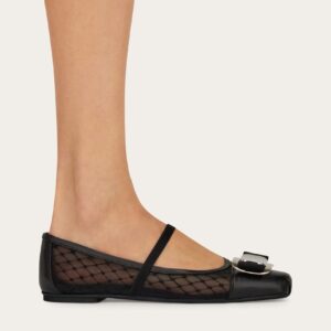 Alternative view of Ferragamo Vara Ballet Flats Black For Women 01J853 781914