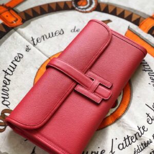 Hermes Jige Elan 29 Clutch Wallet 29cm/11.4in For Women Red