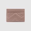 Gucci GG Marmont Card Case Dusty Pink For Women 4in/10cm 443127 DTD1T 5729 - Image 3