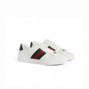 Gucci Ace Sneaker With Web White For Men 757892 AACAG 9055