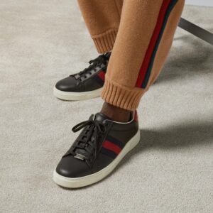 Alternative view of Gucci Ace Sneaker With Web Black For Men 757892 AACAG 1096