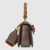 Gucci Bamboo 1947 Jumbo GG Small Top Handle Bag 8.3in/ 21cm Camel Ebony Gold Hardware For Women 675797 UKMDT 2570 - Image 4