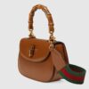 Gucci Bamboo 1947 Small Top Handle Bag 8.3in/ 21cm Brown Gold Hardware For Women 675797 10ODT 2579 - Image 4