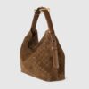 Gucci Beatrix Large Shoulder Bag 15.7in/ 40cm Brown Suede Gold Hardware For Women 850546 AAFOJ 2118 - Image 3