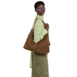 Alternative view of Gucci Beatrix Large Shoulder Bag 15.7in/ 40cm Brown Suede Gold Hardware For Women 850546 AAFOJ 2118