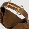 Gucci Beatrix Large Shoulder Bag 15.7in/ 40cm Brown Suede Gold Hardware For Women 850546 AAFOJ 2118 - Image 4