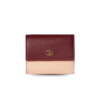 Gucci Bi-Color GG Marmont Mini Wallet Rosso Ancora Red/Pink For Women 3.9in/10cm 837957 AAE5F 6259