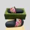 Gucci Blooms Supreme Floral Slide Sandal Black For Women 408508 KU200 8919 - Image 5