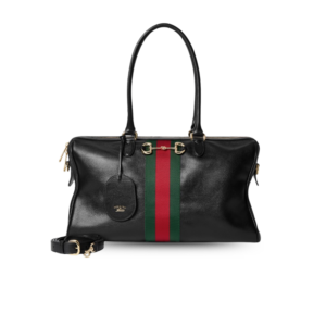 Gucci Borsetto Large Boston Shoulder Bag 15.2in/ 39cm Black Gold Hardware For Women 866734 AAGIQ 1053