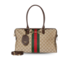 Gucci Borsetto Large Boston Shoulder Bag 15.2in/ 39cm Sand/ Brown Gold Hardware For Women 866734 FAFV9 9653