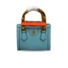 Gucci Diana Mini Tote Bag Light Blue For Women, Women's Bags 7.9in/20cm GG ‎702732 U3ZDT 4377