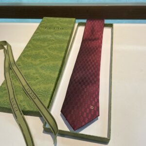 Alternative view of Gucci Geometric Pattern Silk Tie Red For Men