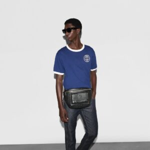 Alternative view of Gucci GG Jumbo Large Belt Bag 10.2in/ 26cm Black For Men Silver Hardware ‎645093 AABY7 1000