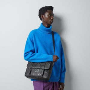 Alternative view of Gucci GG Jumbo Medium Messeger Bag Black For Men 12.2in/31cm 760234 AABY0 1000