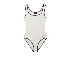 Gucci GG Swimsuit White For Women 816081 XHAJ6 9034