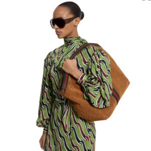 Alternative view of Gucci Giglio Large Tote Bag 21.3in/ 54cm Brown GG Suede Gold Hardware For Women 853971 CAAB8 2147