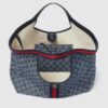 Gucci Giglio Large Tote Bag 21.3in/ 54cm Blue/ White Denim Gold Hardware For Women 853971 FAFFQ 8864 - Image 3