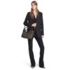 Gucci Giglio Small Tote Bag 9.8in/ 25cm Black And White GG Denim Gold Hardware For Women 860845 FAFYU 1155 - Image 2