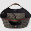 Gucci Giglio Small Tote Bag 9.8in/ 25cm Black And White GG Denim Gold Hardware For Women 860845 FAFYU 1155 - Image 5