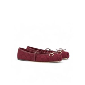 Gucci Horsebit Ballet Flat Red For Women 821220 FAD8F 8546