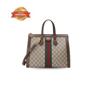 Gucci Ophidia Medium Top Handle Bag Beige For Women 34cm/13.5in ‎524537 K05NB 8745