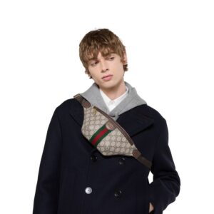 Alternative view of Gucci Ophidia Small Belt Bag 11.8in/ 30cm Beige Gold Hardware For Men 839106 FAEOF 9745