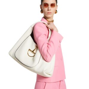 Alternative view of Gucci Softbit Maxi Shoulder Bag White For Women 18.1in/46cm 837466 AAEAO 9050