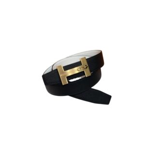 Alternative view of Hermès “H-Zip” 38mm Reversible Belt White & Black