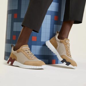 Alternative view of Hermes Bouncing Sneakers Beige Argile For Men H232856ZH1J410